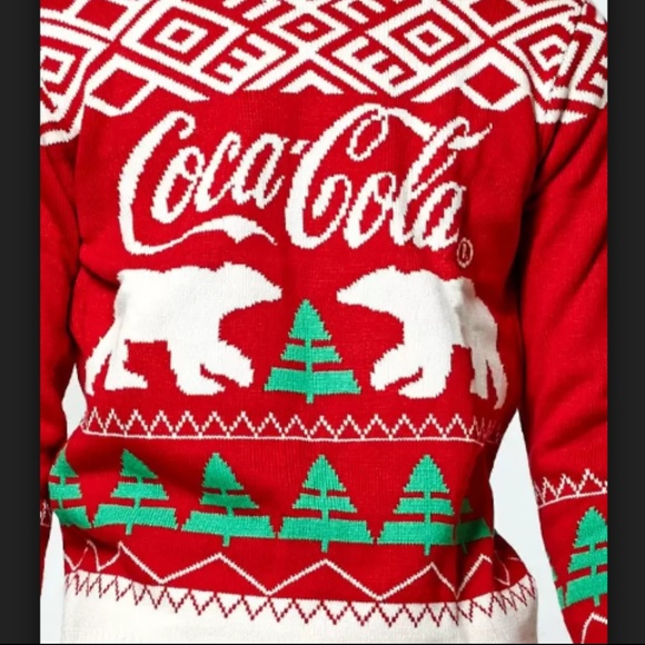 coca cola christmas sweatshirt